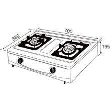 JT-GT201S 雙口檯爐-JT-GT201S